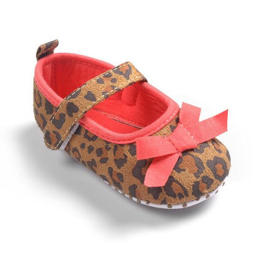 Foreign Trade In Leopard Female Baby Princess Shoes